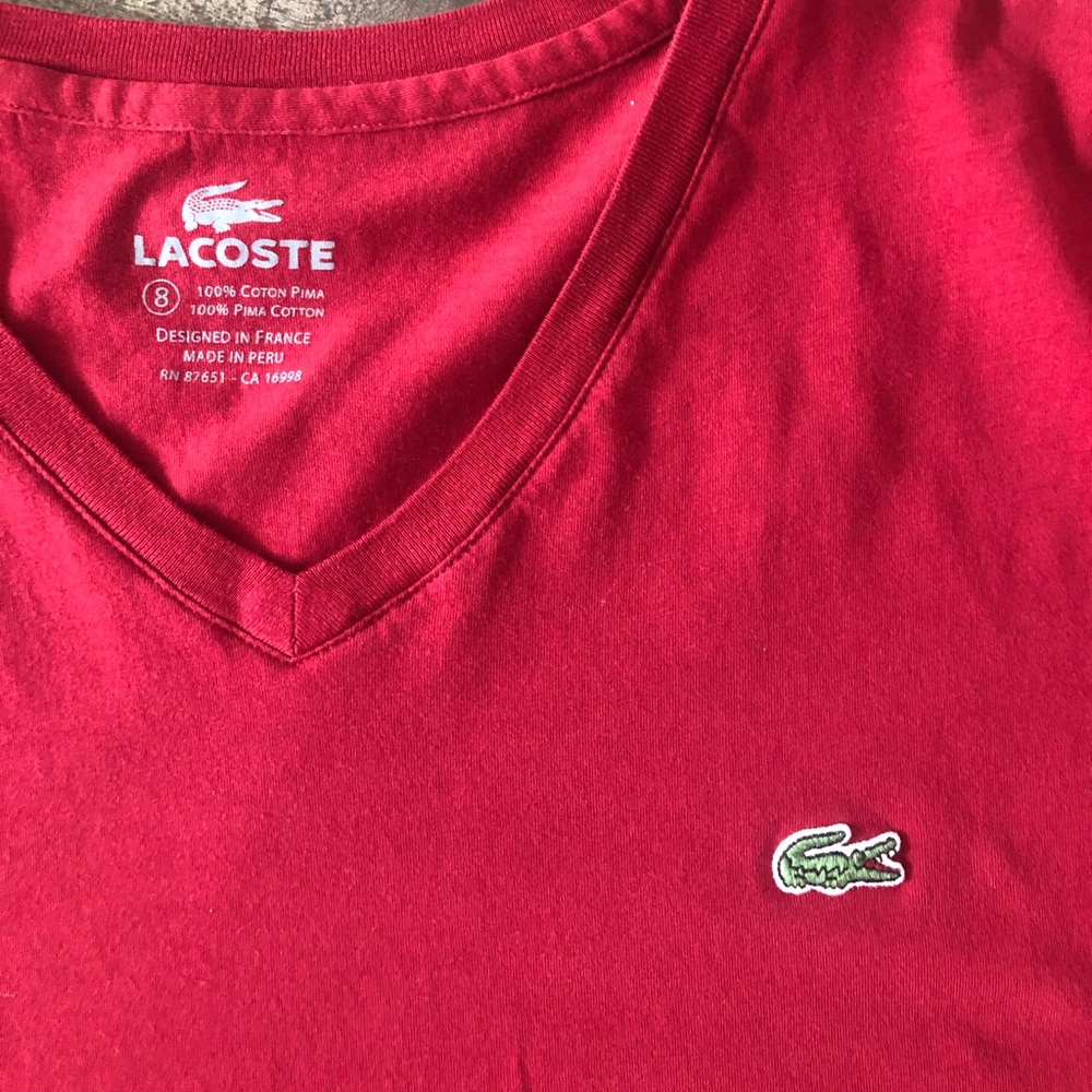 MENS LACOSTE V Neck
